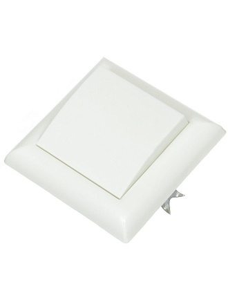 Выключатель скрытой установки, одноклавишный, без заземления, пластик, белый, С16-102, УТ000001445