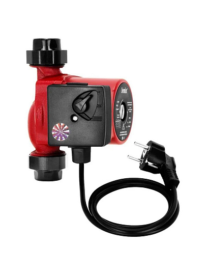 Насос циркуляционный, Jemix, 1 '', 100 Вт, максимальный напор 6 м, 3.3 м³/ч, с кабелем, ЦН-25/6-130