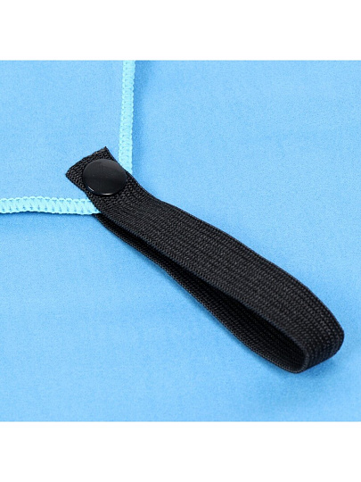 Полотенце спортивное быстросохнущее 70х150 см, полиэстер, бирюзовое, Китай, Y9-095