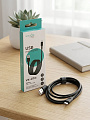 Кабель Vixion, VX-07m, microUSB, 2 разъема, 2.4 А, 1 м, усиленный, черный - фото 2