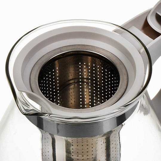 Чайник заварочный стекло, 0.7 л, с ситечком, Agness, 885-080