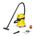 Пылесос Karcher, WD 3 V-17/4/20, 1000 Вт, с мешком, 17 л, сухая и влажная уборка