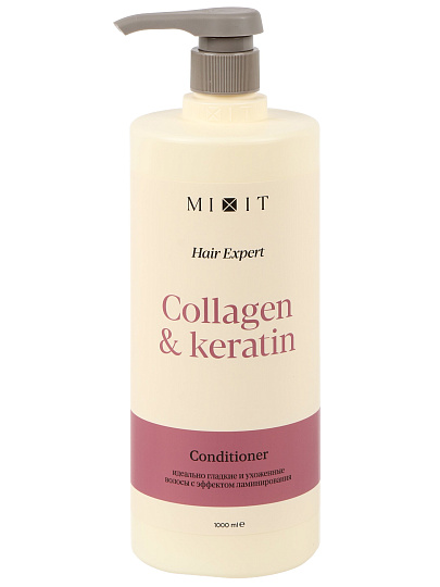 Бальзам-ополаскиватель для поврежденных волос, Mixit, Hair Expert, Восстановление и укрепление волос, 1 л
