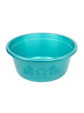 Таз пластик, 10 л, круглый, в ассортименте, Милих, 08010