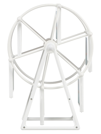 Фоторамка-коллаж на 6 фото 9х13 см, пластик, белая, Колесо обозрения, Y4-11089