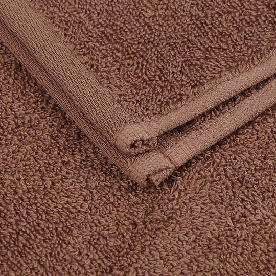 Полотенце банное 50х90 см, 100% хлопок, 460 г/м2, Эфир, Bella Carine, светло-коричневое, Турция, FT-1-50-0855