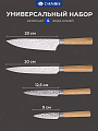 Набор ножей 5 предметов, нержавеющая сталь, рукоятка дерево, с подставкой, акрил, Daniks, Вуд Грейс, JA20204413 - фото 2