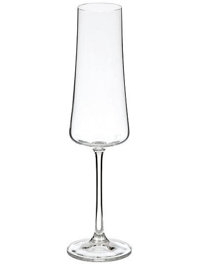 Бокал для шампанского, 210 мл, стекло, 4 шт, Bohemia, Экстра, 40862/210/4