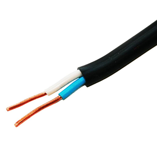 Кабель ВВГп нг LS, 2х1.5 мм², 100 м, медь, силовой, негорючий, ГОСТ, черный, TDM Electric, SQ0117-0073