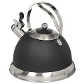 Чайник из нержавеющей стали Bergner 3744BG черный со свистком, 3 л - фото 3