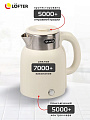 Чайник электрический Lofter, CX-K224-18W, белый, 1.6 л, 1500 Вт, скрытый нагревательный элемент, пластик - фото 5