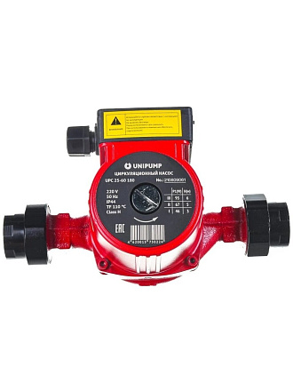 Насос циркуляционный, Unipump, 1 1/2 '', 100 Вт, максимальный напор 6 м, 3.8 м³/ч, UPС 25-60 180
