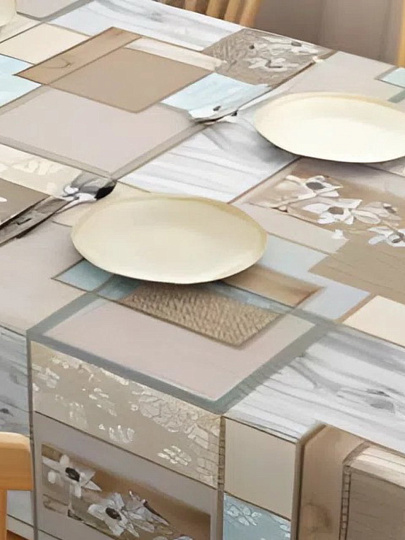 Клеенка Парадиз, 1.4х20 м, ПВХ на тканевой основе, 5732-3