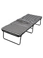 Раскладушка 194х79х38.5 см, 100 кг, Отдых, с4/17/с4/70, полумягкая, сталь, пружинная змейка, матрас в комплекте, поролон