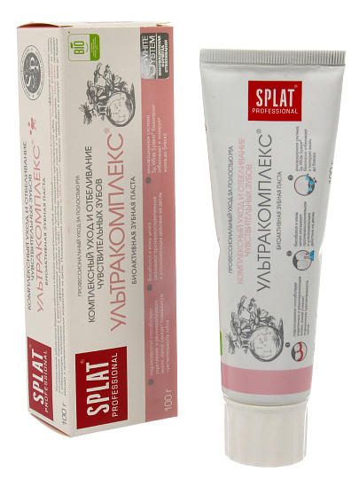 Зубная паста Splat, Prof Актив Ультракомплекс, 100 г