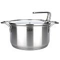 Кастрюля нержавеющая сталь, 2 л, крышка стекло, Taller, Инесс, TR-17256, индукция - фото 2