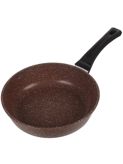 Сковорода литой алюминий, 26 см, антипригарное покрытие, Горница, Шоколад, с2651аш