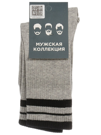 Носки для мужчин, хлопок, Красная ветка, серые, р. 27, С 1350