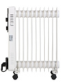 Радиатор масляный Delta, 11 секций, напольный, 2.5 кВт, 25 м2, светло-серый, D11-11 - фото 2