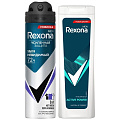 Набор подарочный для мужчин, Rexona, Men, дезодорант спрей 150+гель для душа 180 мл - фото 3