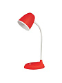 Светильник настольный E27, 60 Вт, детский, белый, абажур красный, Uniel, TLI-228 RED, UL-0003651