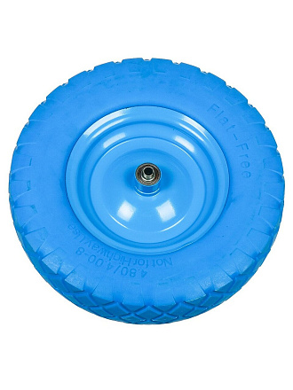 Колесо для тачки полиуретан PU, 4.80/4.00-8, втулка D12/D16 мм, Мастер Инструмент