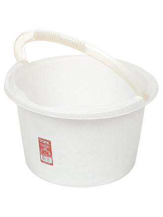 Ведро пластик, 7 л, в ассортименте, хозяйственное, со сливом, мерное, Darel, ВЕ20107