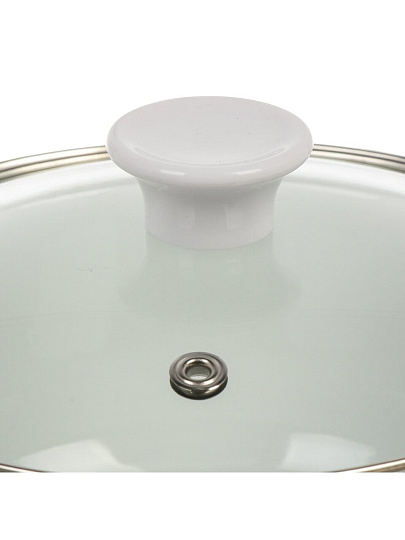 Набор посуды эмалированная сталь, 6 предметов, кастрюли 0.7,1.1 л, салатник 0.7 л, Ботаника, 894-011