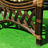 Мебель садовая Ялта, темная, стол, 70.5х70.5х56.5 см, 2 кресла, 1 диван, подушка бежевая, 120 кг, 132.5х84.6х91.5 см, IND04 - фото 9