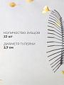 Грабли веерные, 22 зуб, металл, пластинчатые, оцинкованые, ГВ-Л - фото 2