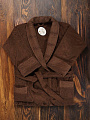 Халат мужской, махровый, 100% хлопок, коричневый, XL-XXL, 52-54, Barkas, Aria, AI-1905027