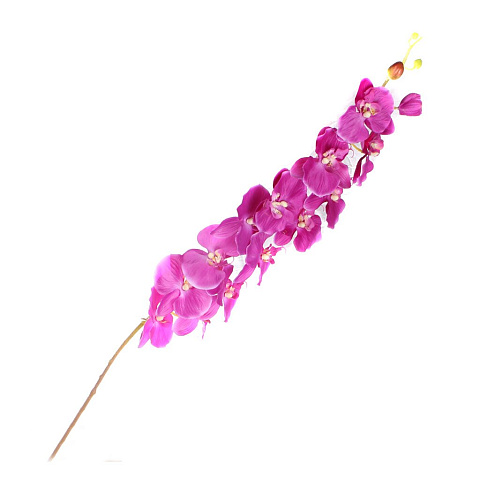 Цветок искусственный декоративный Орхидея Фаленопсис, 124 см, фиолетовый, 16-0074