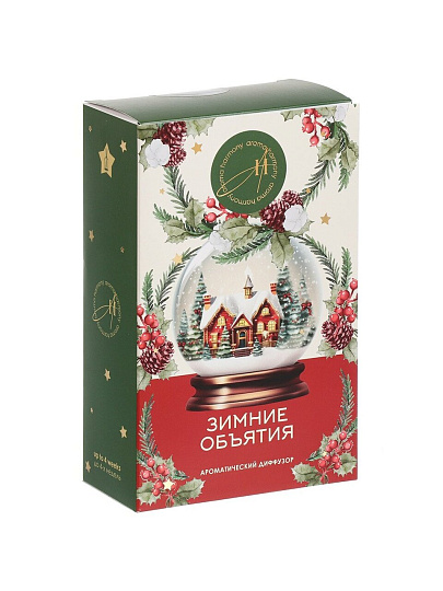 Диффузор-открытка Aroma Harmony, 50 мл, Зимние объятия, AH4046