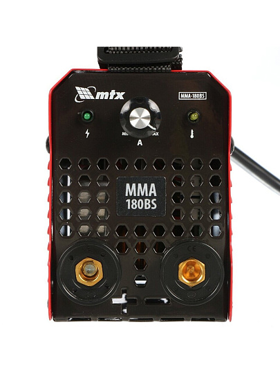 Сварочный аппарат инверторный, MTX, MMA-180BS, 5.6 кВт, 180 А, электрод, дуговой, ПВ 60 %