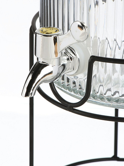 Лимонадница стекло, 3.7 л, Daniks, Грани