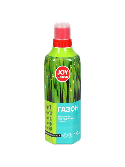 Удобрение Газон, для газона, жидкость, 1 л, Joy