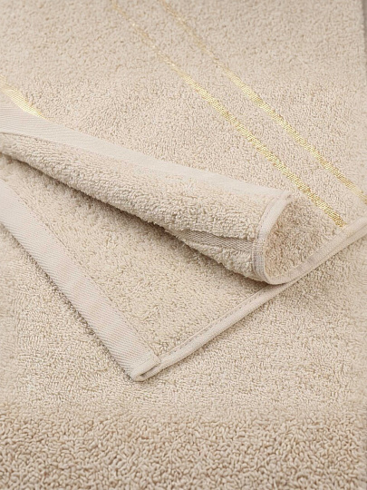 Полотенце банное 70х140 см, 100% хлопок, 420 г/м2, Азия, Silvano, песочное, Узбекистан