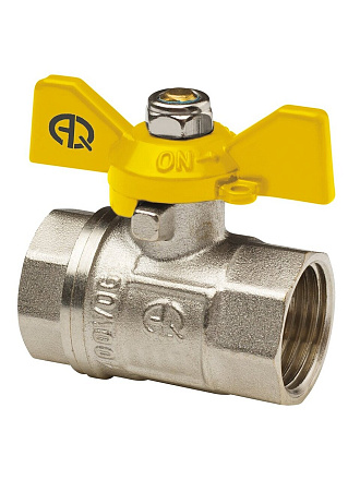 Кран для газа г-г, 1/2'', ручка-бабочка, AquaLink