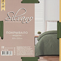 Покрывало евро, 200х220 см, 100% полиэстер, стеганое, Silvano, Модерн, темно-зеленое - фото 6