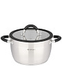 Кастрюля нержавеющая сталь, 4.9 л, крышка стекло, Daniks, Орландо, GS-01435-22CA, индукция - фото 9