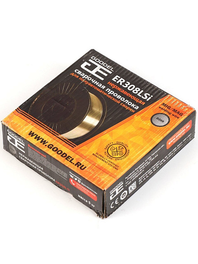 Проволока сварочная Goodel, ER308LSi, нержавеющая сталь, диаметр 1 мм, 5 кг, 308D20010J