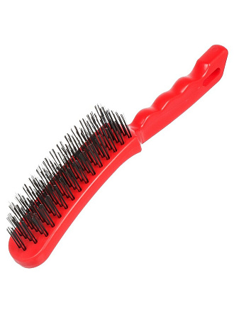 Щетка по металлу 6-рядная, рукоятка пластик, Bartex, 0409014