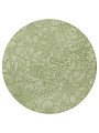 Салфетка декоративная 38х38 см, круглая, зеленая, Flora, DMP07