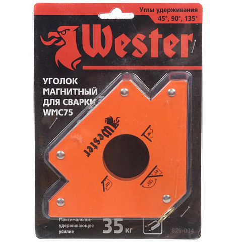 Угольник магнитный для сварки Wester WMC75 829-004, 35 кг