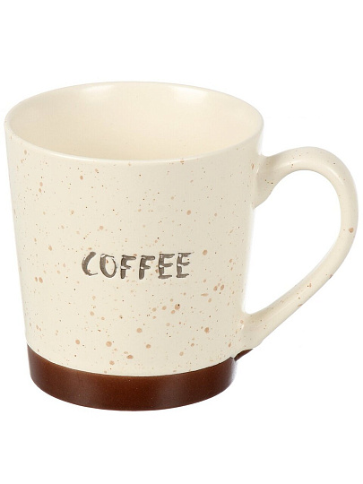 Кружка керамика, 400 мл, Утро начинается с кофе, 9.3х9.8 см, Y4-9696, в ассортименте