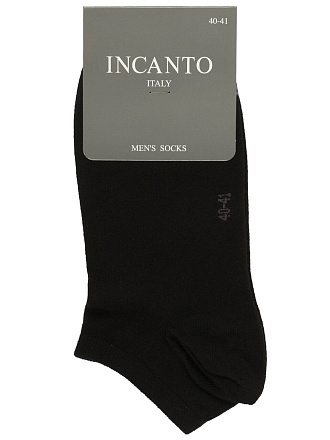 Носки для мужчин, х/б, Incanto, черные, р. 40-41, BU733019