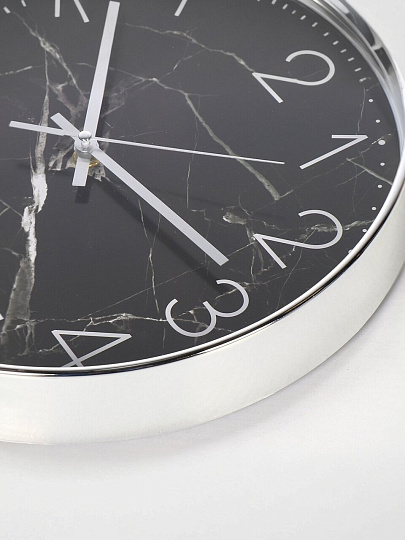 Часы настенные, кварцевые, 30 см, тихий ход, круглые, полимер, Y4-6870