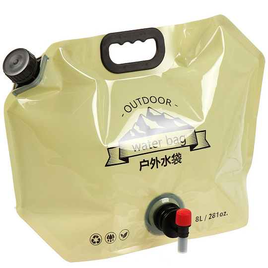 Канистра ПВХ, для воды, 8 л, прямоугольная, C050037