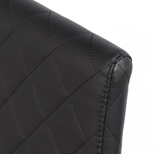 Стул 500х410х1060 мм, черный на черном муар, сиденье квадратное, винилискожа, Модуль, Пекин М