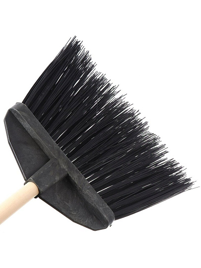 Метла синтетическая, плоская, с черенком, Гардена